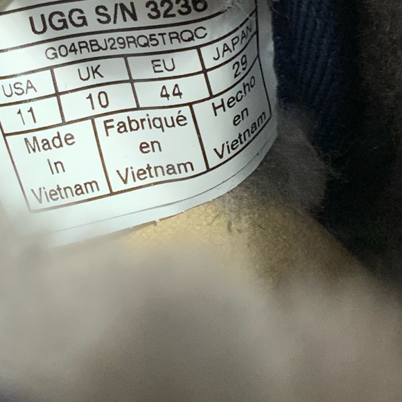 New Men's UGG Neumel Shearling Winter Boots 3236/NWNV Navy Size 10 - Picture 8 of 12